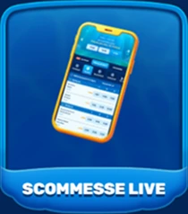 Icona telefono mobile per scommesse live